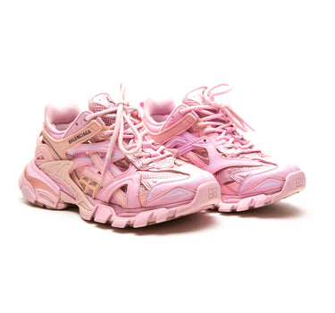 The front of the Balenciaga Pink Track Trainers.