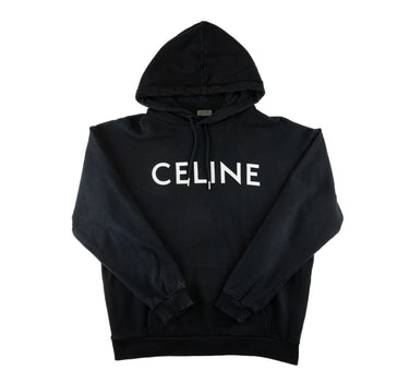 The front of the Celine Logo Black Hoodie.
