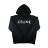 The front of the Celine Logo Black Hoodie.