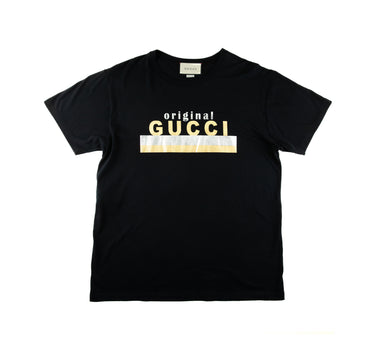The front of the Gucci Original Gold Print T Shirt.
