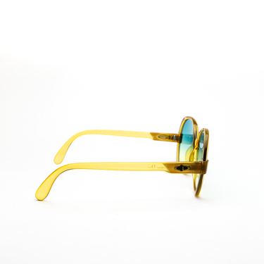 Dior 1980s 2214 Sunglasses showcasing a custom sky blue gradient from the side.