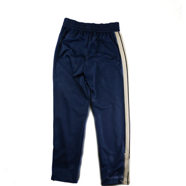 The back of the Palm Angels Navy Embroidered Logo Sweatpants.