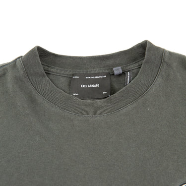 The collar of the Axel Arigato Dunk Grey T Shirt.