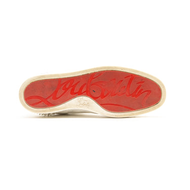 The sole of the Christian Louboutin Seavaste 2 Orlato White Flat Trainers.