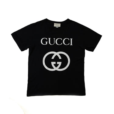 The front of the Gucci Interlocking GG Black T Shirt.
