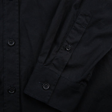 The buttons of the Burberry Rubber Logo Black Shirt.