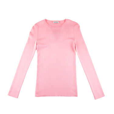The front of the Balenciaga BB Pink Women's Long Sleeve.