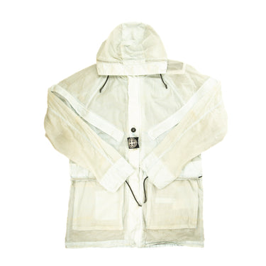 The front of the Stone Island Reflective Grid On Lamy-TC Jacket.