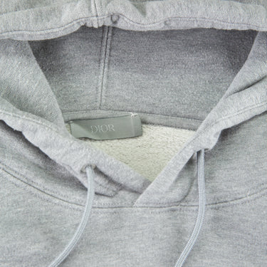 The hood of the Dior CD Icon Grey Hoodie.
