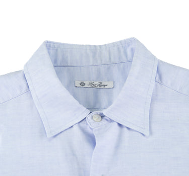 The collar of the Loro Piana Short Sleeve Shirt.