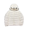 The front of the Moncler White Salzman Puffer Jacket.