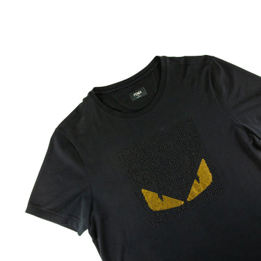 The flat of the Fendi Crystal Monster Eyes T Shirt.