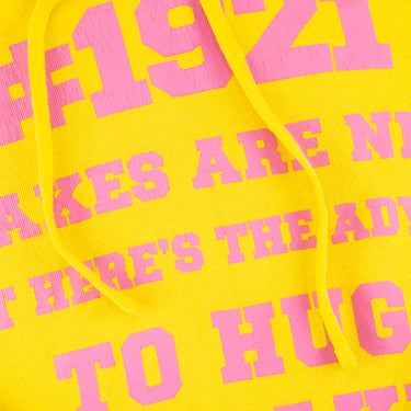 The logo of the Gucci 1921 Print Yellow Hoodie.