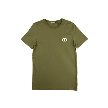 The  of the Dior CD Icon Olive Green T-Shirt.