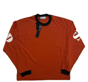 Stone island Back logo marina red long sleeve t-shirt