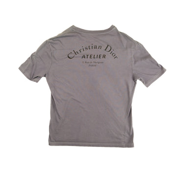 The back of the Dior Atelier Purple Dyed T-Shirt .