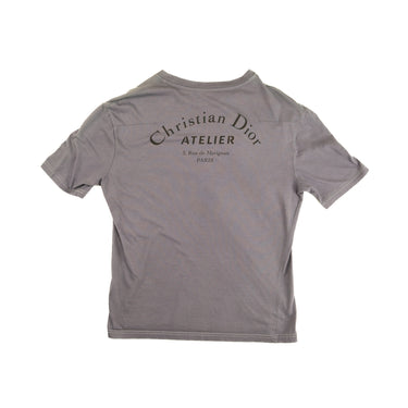 The back of the Dior Atelier Purple Dyed T-Shirt .