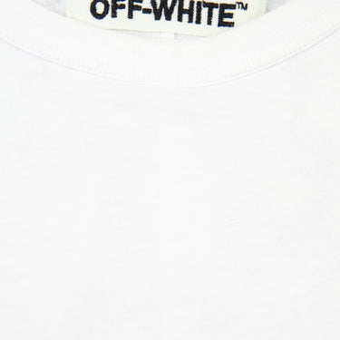 The inside label of the Off-White Brush Diagonal White T Shirt.