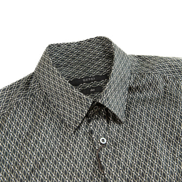 The collar of the Gucci Long Sleeve Shirt.
