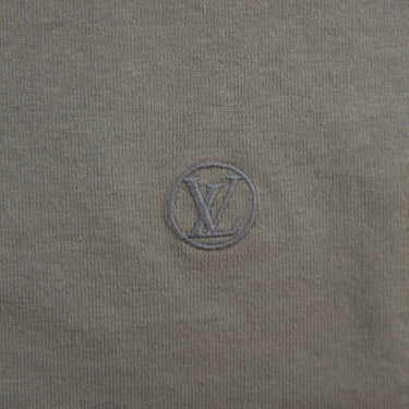 The embroidered logo of the Louis Vuitton Embroidered Plastron T-Shirt.