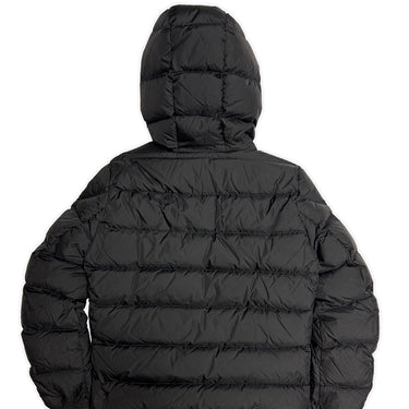 The back of the Moncler Aiton Black Puffer Jacket.