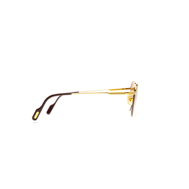 The side of the Cartier Colisee Sunglasses with Custom Oak Gradient Lenses.