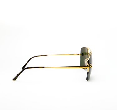 The side of the Cartier CT0244S 002 Sunglasses showing its elegant design in green.