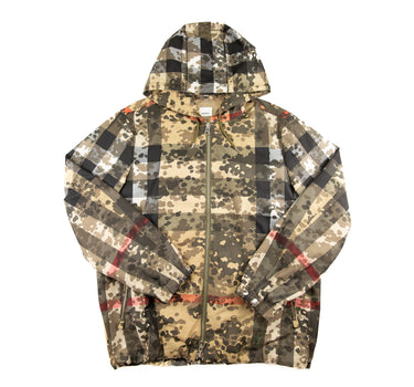 The front of the Burberry Camo Check Jacket.