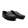 The front of Gucci Black Loafers for men.
