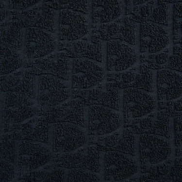 The print detail of the Dior Oblique Towel Navy T Shirt.