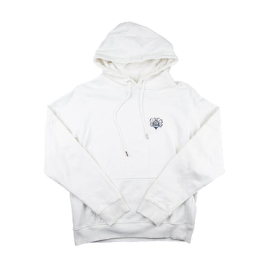 The front of the Dior x Kaws Bee Embroidered White Hoodie.