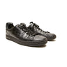 The front of the Louis Vuitton Frontrow Black Crocodile Embossed Leather Sneakers .