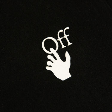 The front logo of the Off-White Spray Arrows Long Sleeve T Shirt.