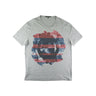 The front of the Gucci Watercolour Logo Grey T Shirt.