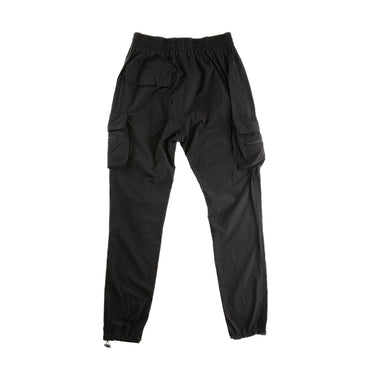 The back of the Represent Black Cargo Trousers.
