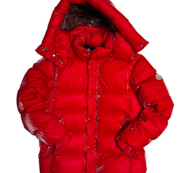 The front of the Moncler Verdon Coated Down Puffer Jacket.