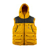 The front of the Moncler Down Yellow Gilet.