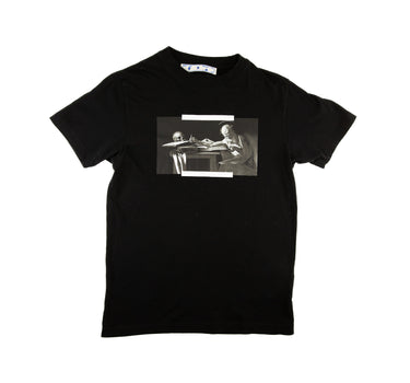 The front of the Off-White Black Caravaggio T Shirt.