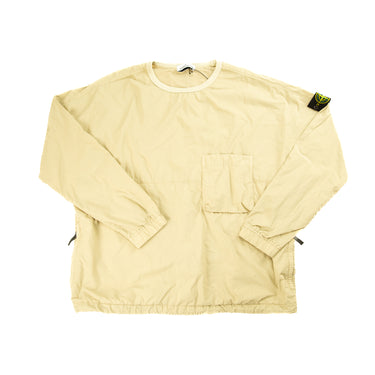 The front of the Stone Island Naslan Light Crewneck Beige Sweatshirt.