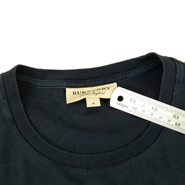 The logo of the Burberry Red Logo Black T Shirt.