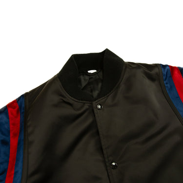 The collar of the Gucci Band Bomber Jacket.