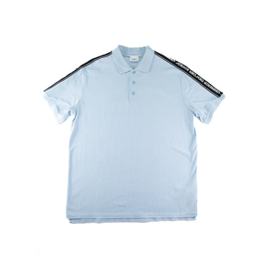 The front of the Burberry Baby Blue Polo Shirt.