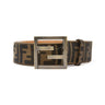 The front of the Fendi Canvas FF Buckle Belt.
