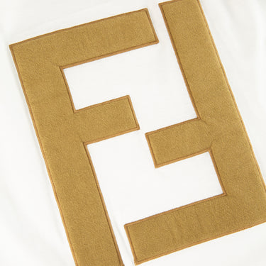 The logo of the Fendi FF Logo White T Shirt.