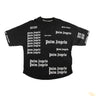 The front of the Palm Angels Multi Logo Black T Shirt.
