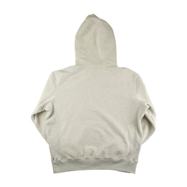 The back of the Aimé Leon Dore Tonal Logo Oatmeal Hoodie.