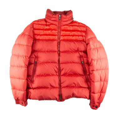 The front of the Moncler Red Dinant Puffer Jacket.