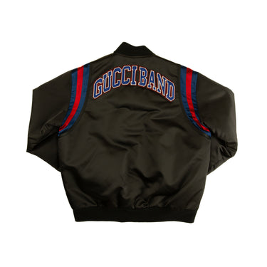 The back of the Gucci Band Bomber Jacket.