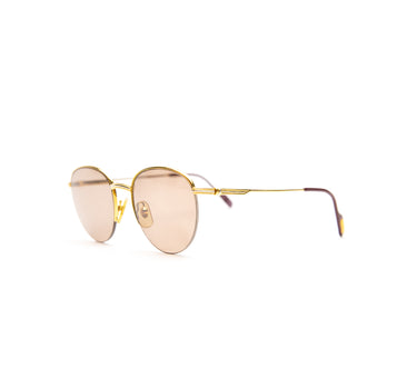 The side of the Cartier Gold Plated Half Rim Sunglasses.