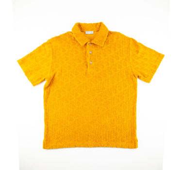 The front of the Dior Oblique Monogram Jacquard Polo Shirt.